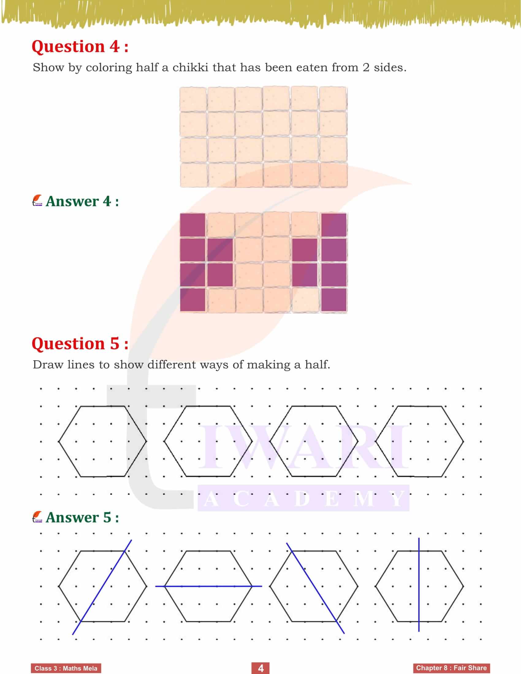 Class 3 Maths Mela Chapter 8 Pictures