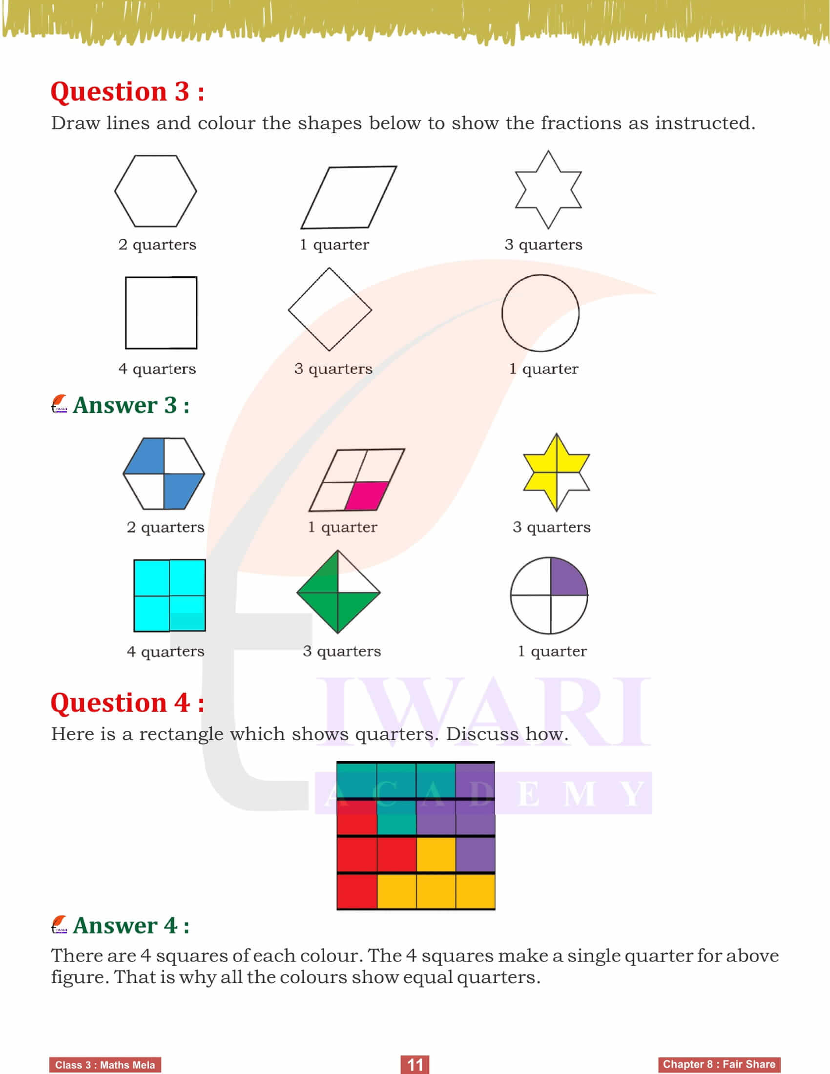 Class 3 Maths Mela Chapter 8 Solutions free