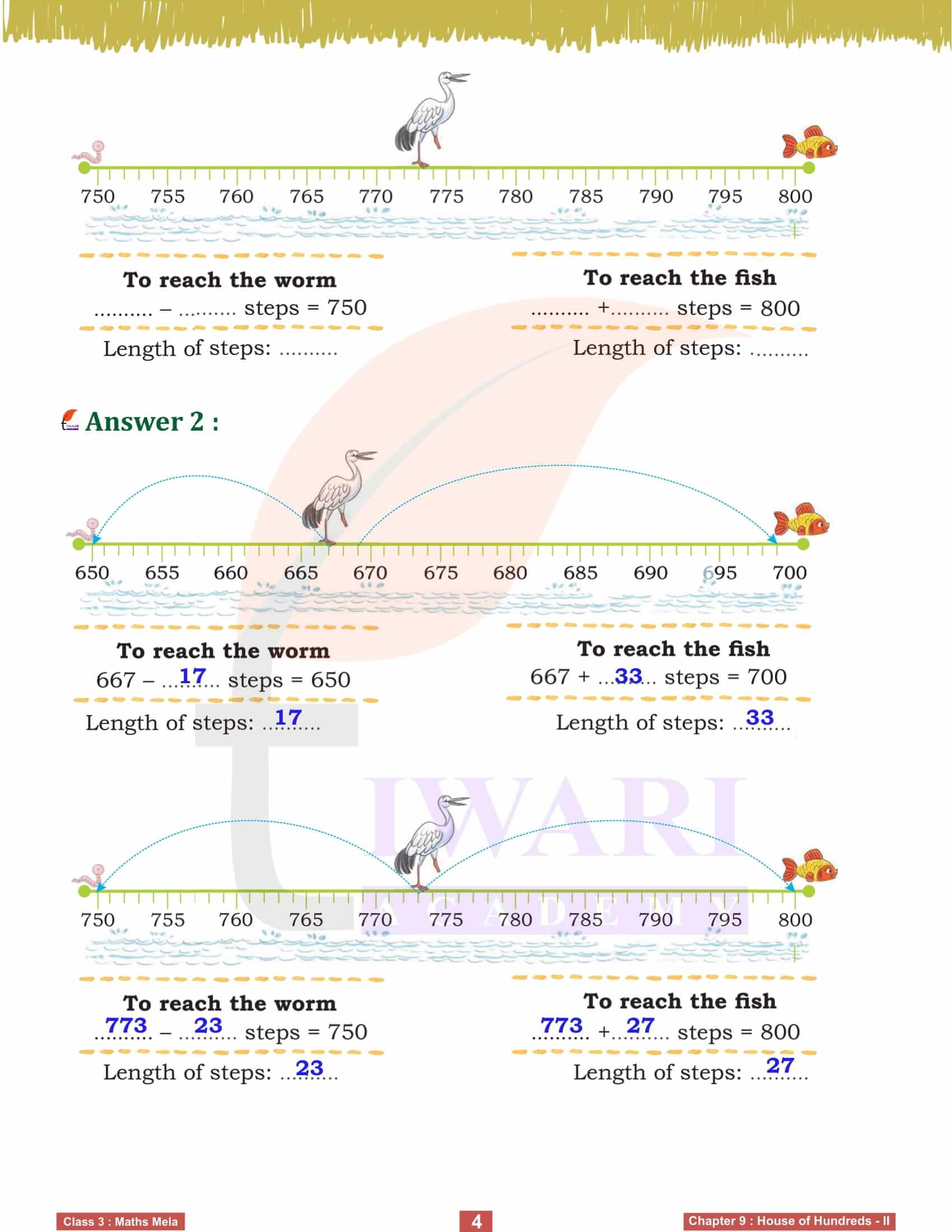 NCERT Solutions for Class 3 Maths Mela Chapter 9 in English Medium