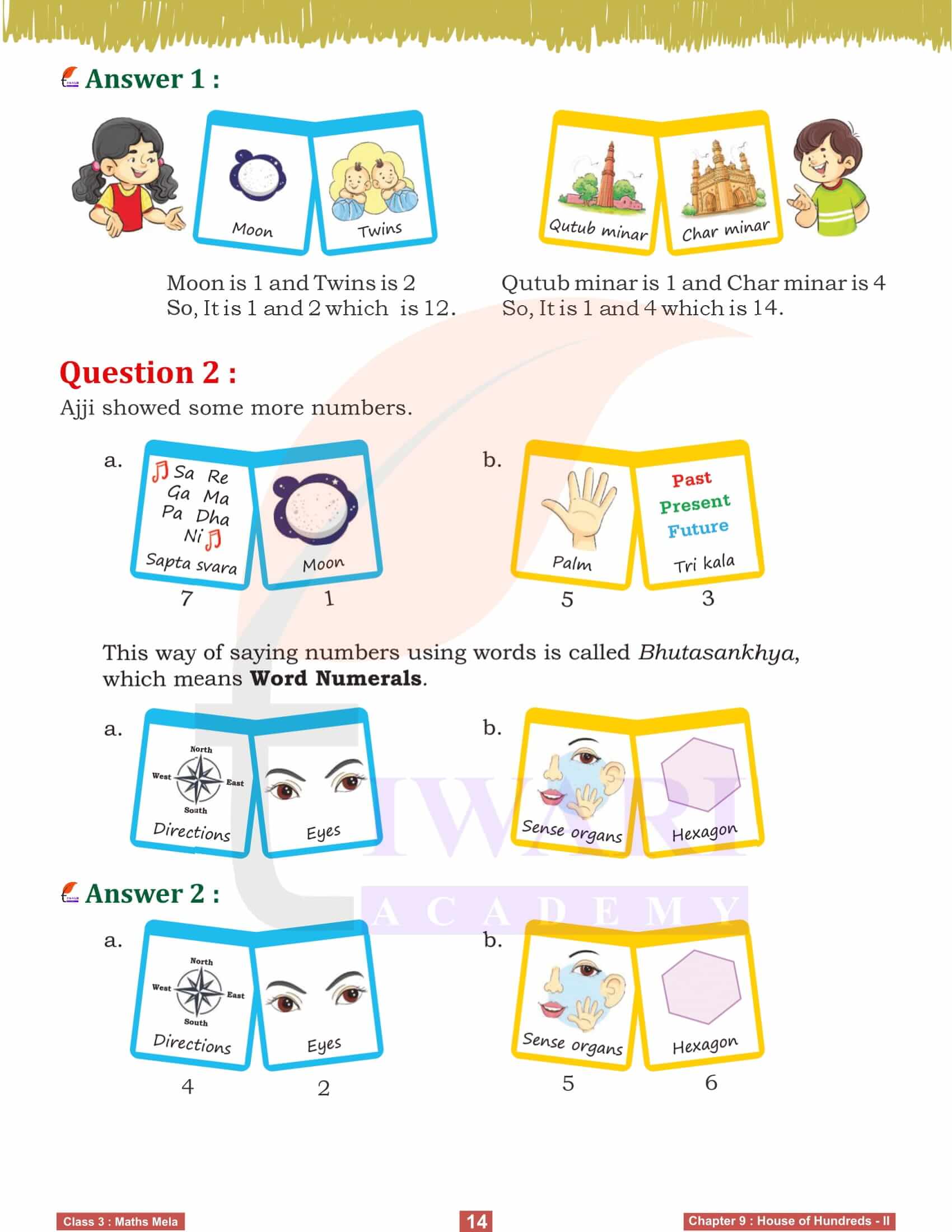 NCERT Solutions for Class 3 Maths Mela Chapter 9 Question