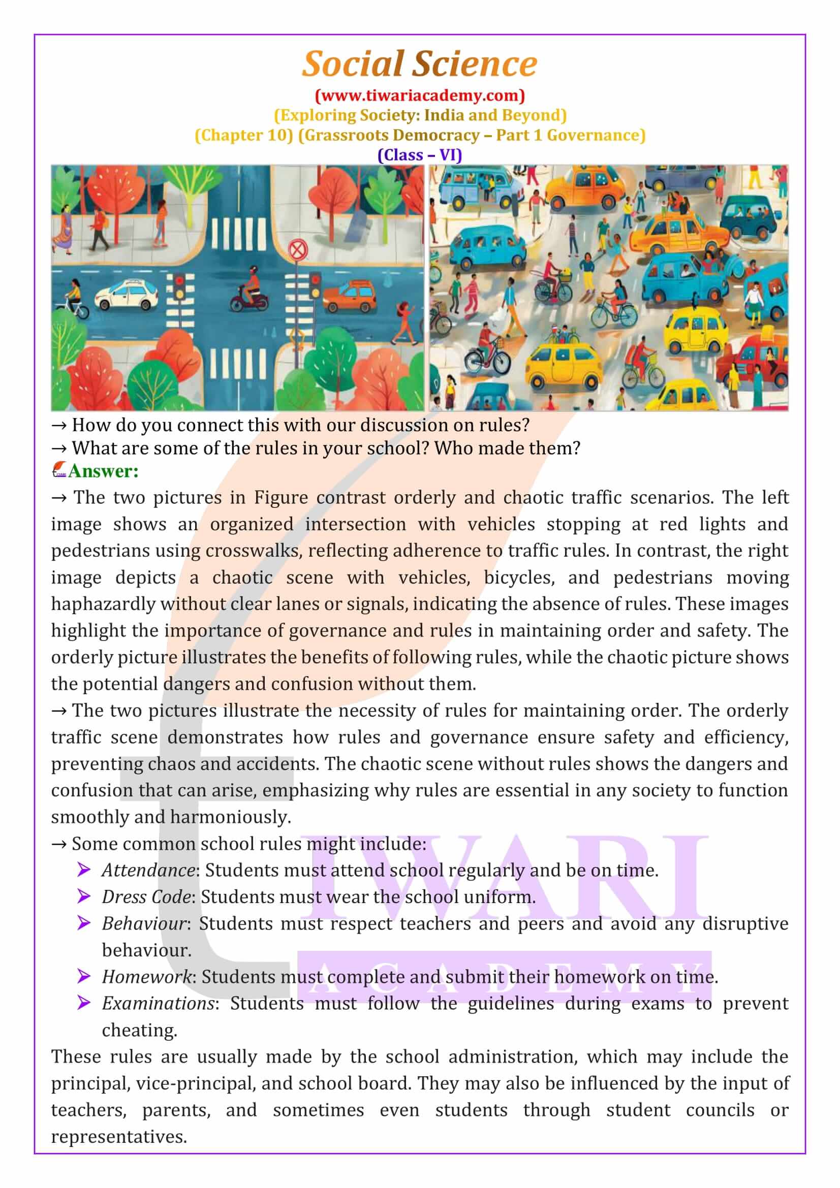 NCERT Solutions for Class 6 Social Science Chapter 10 in English Medium