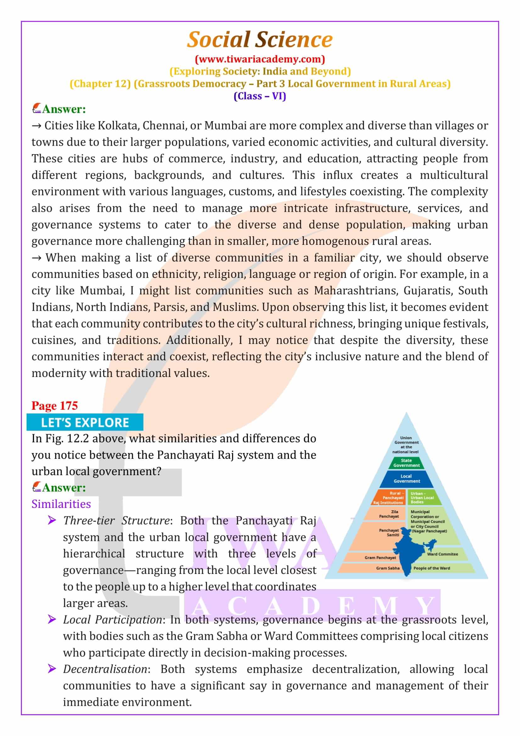 NCERT Solutions for Class 6 Social Science Chapter 12