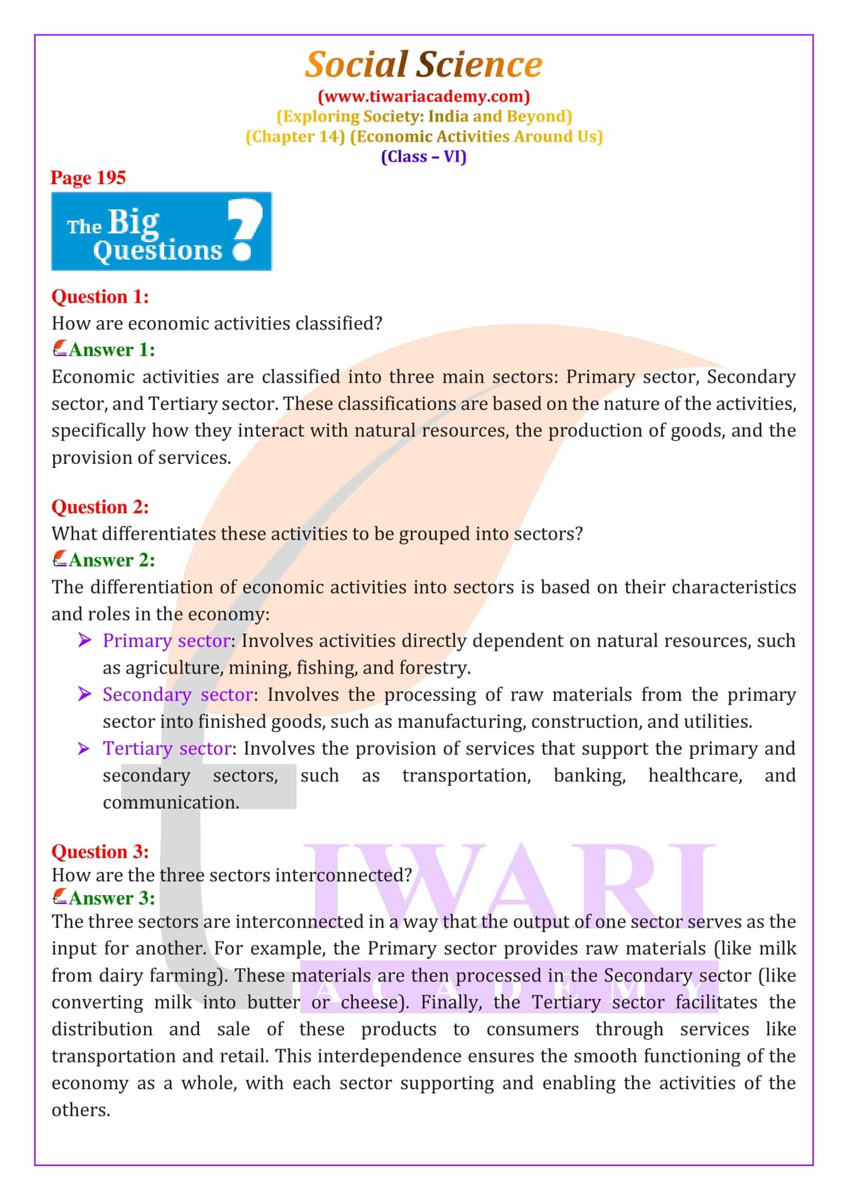 NCERT Solutions for Class 6 Social Science Chapter 14