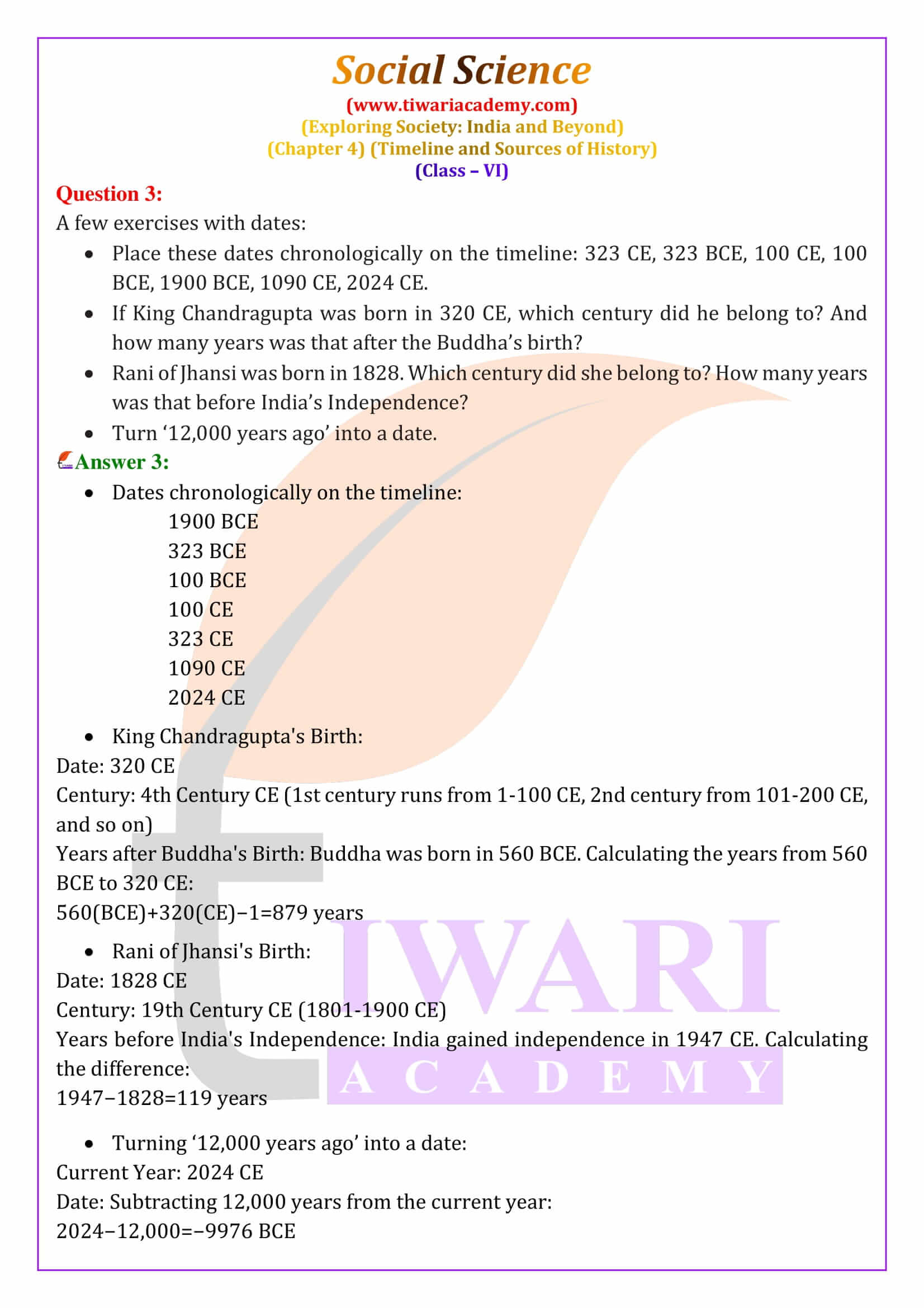 Class 6 Social Science Chapter 4 NCERT Answers