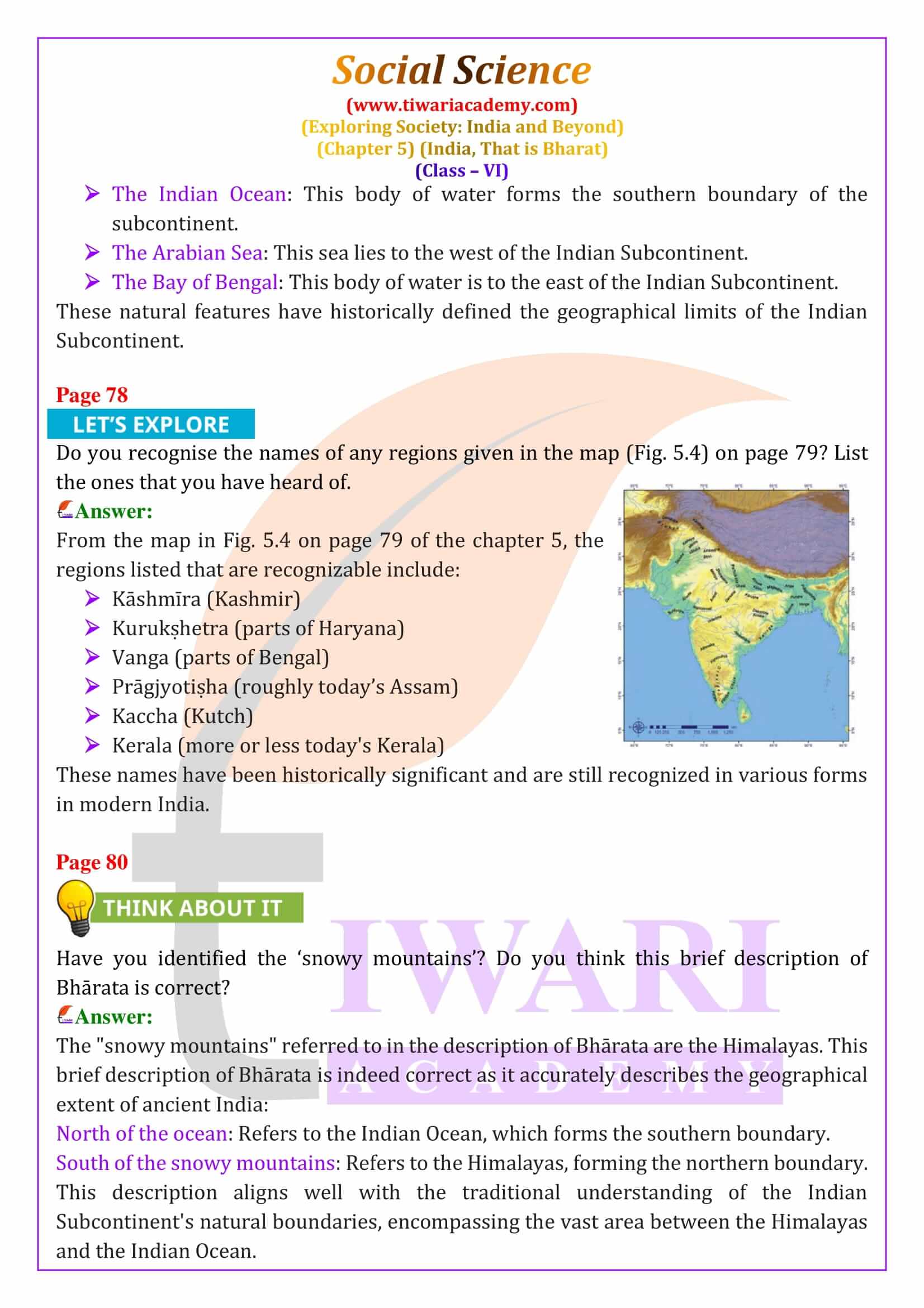 Class 6 Social Science Chapter 5