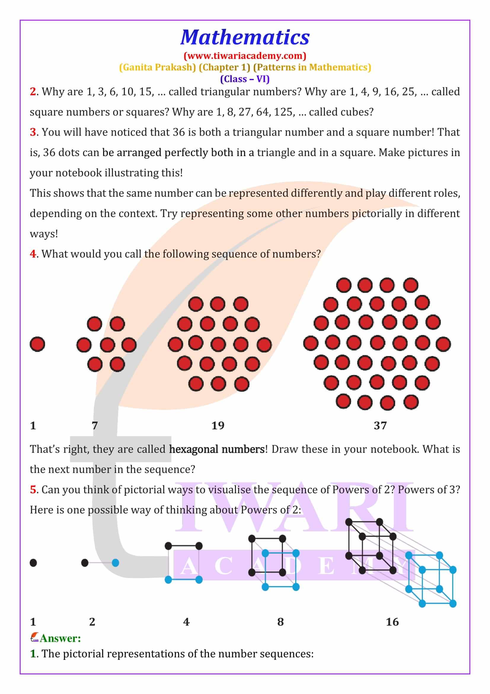 Class 6 Maths Ganita Prakash Chapter 1