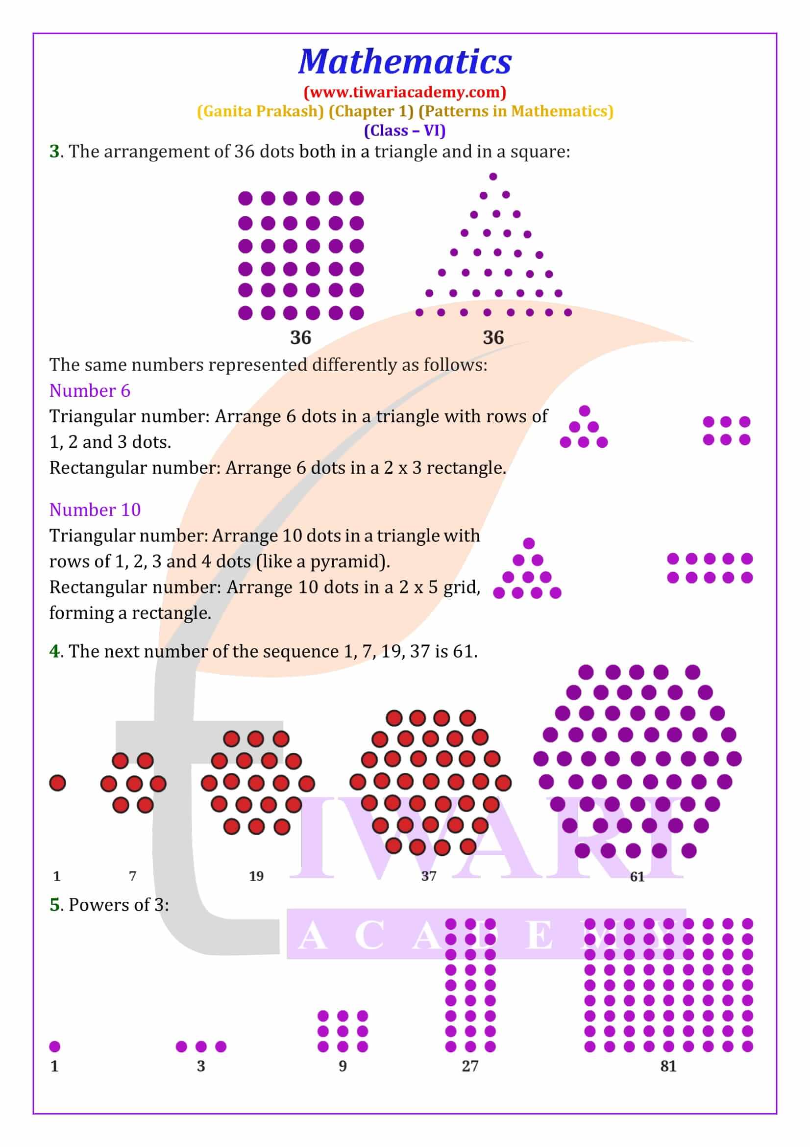 Class 6 Maths Ganita Prakash Chapter 1 Solutions