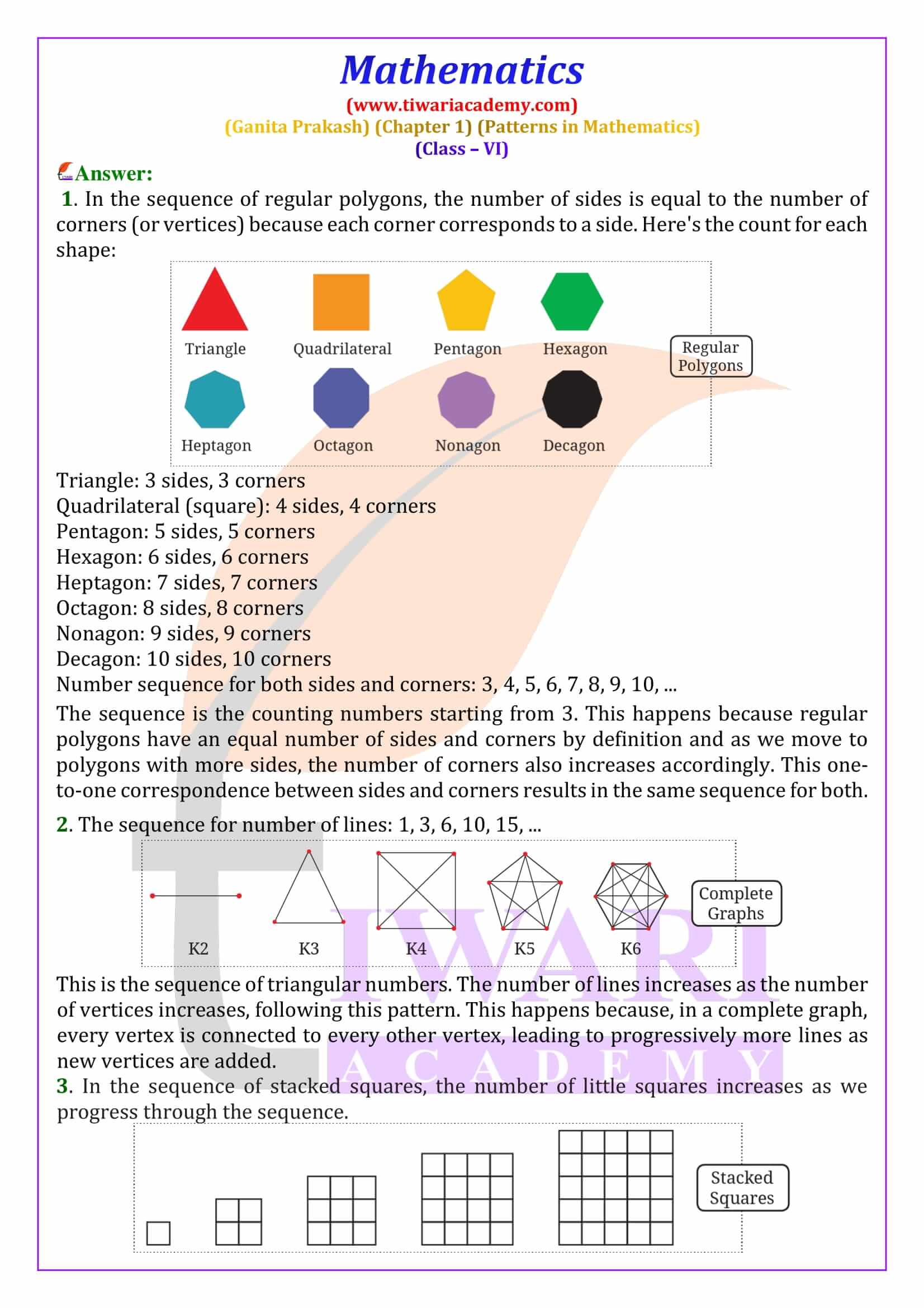 Class 6 Maths Ganita Prakash Chapter 1 NCERT Solutions