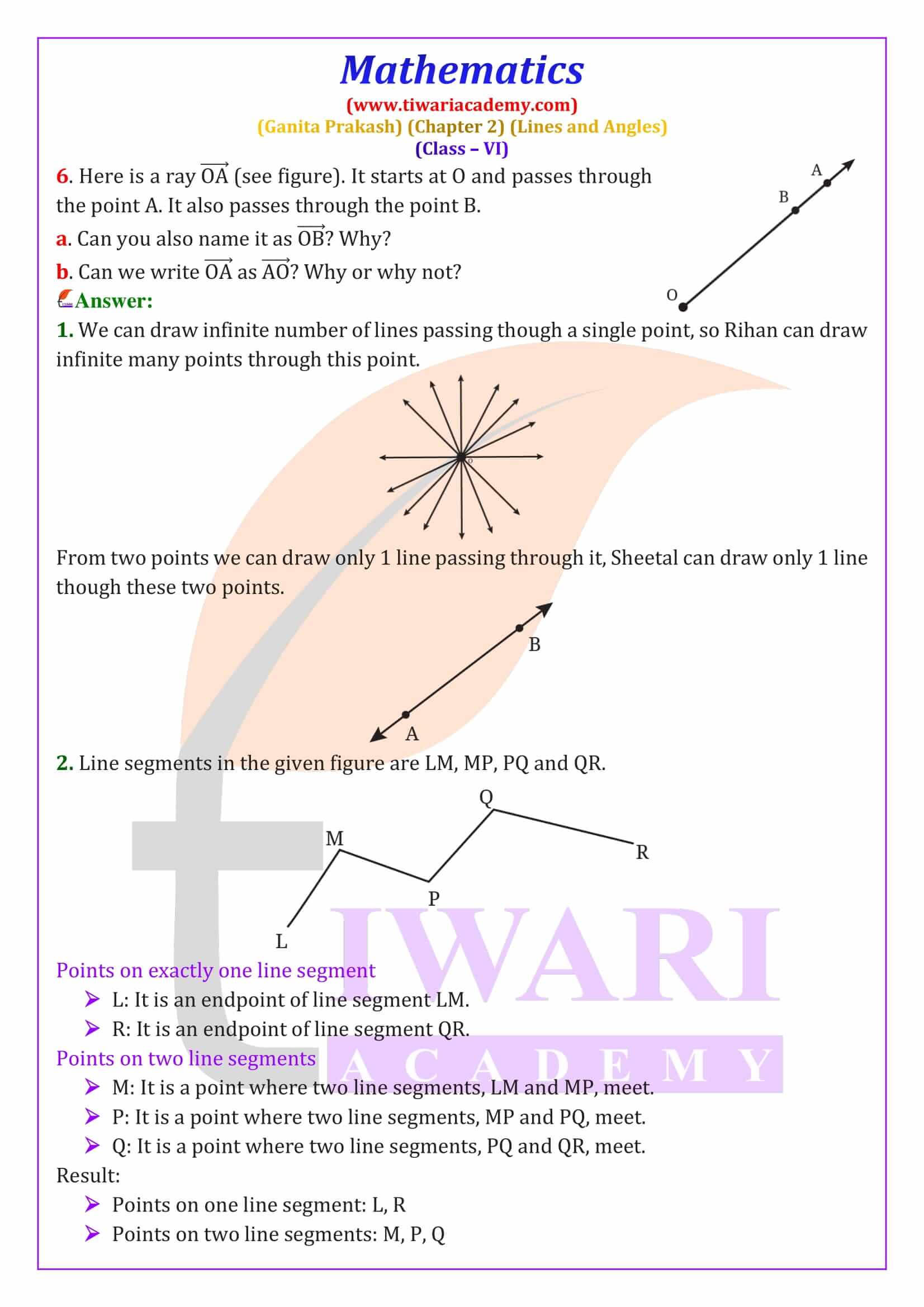 NCERT Solutions for Class 6 Maths Ganita Prakash Chapter 2 in English Medium