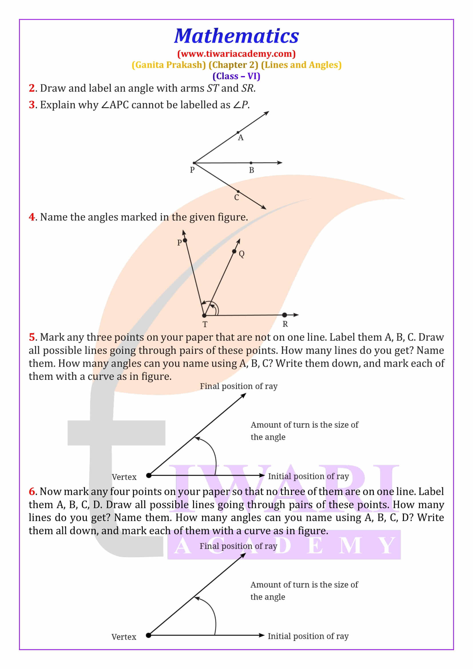 NCERT Solutions for Class 6 Maths Ganita Prakash Chapter 2 all questions