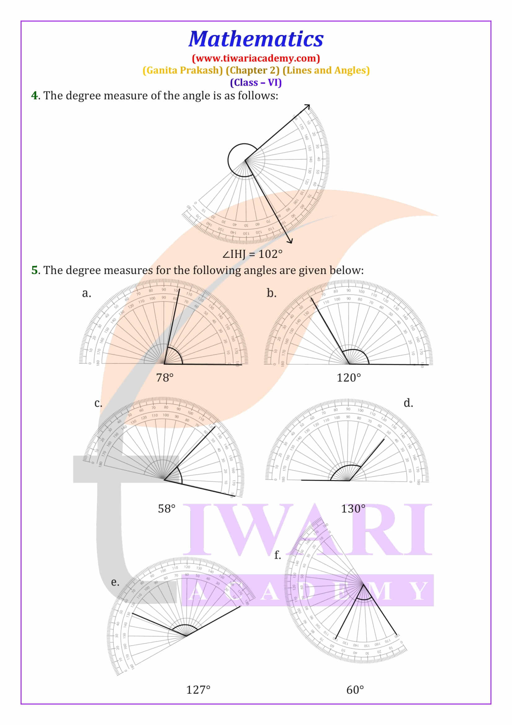 Class 6 Maths Ganit Prakash Chapter 2 New book