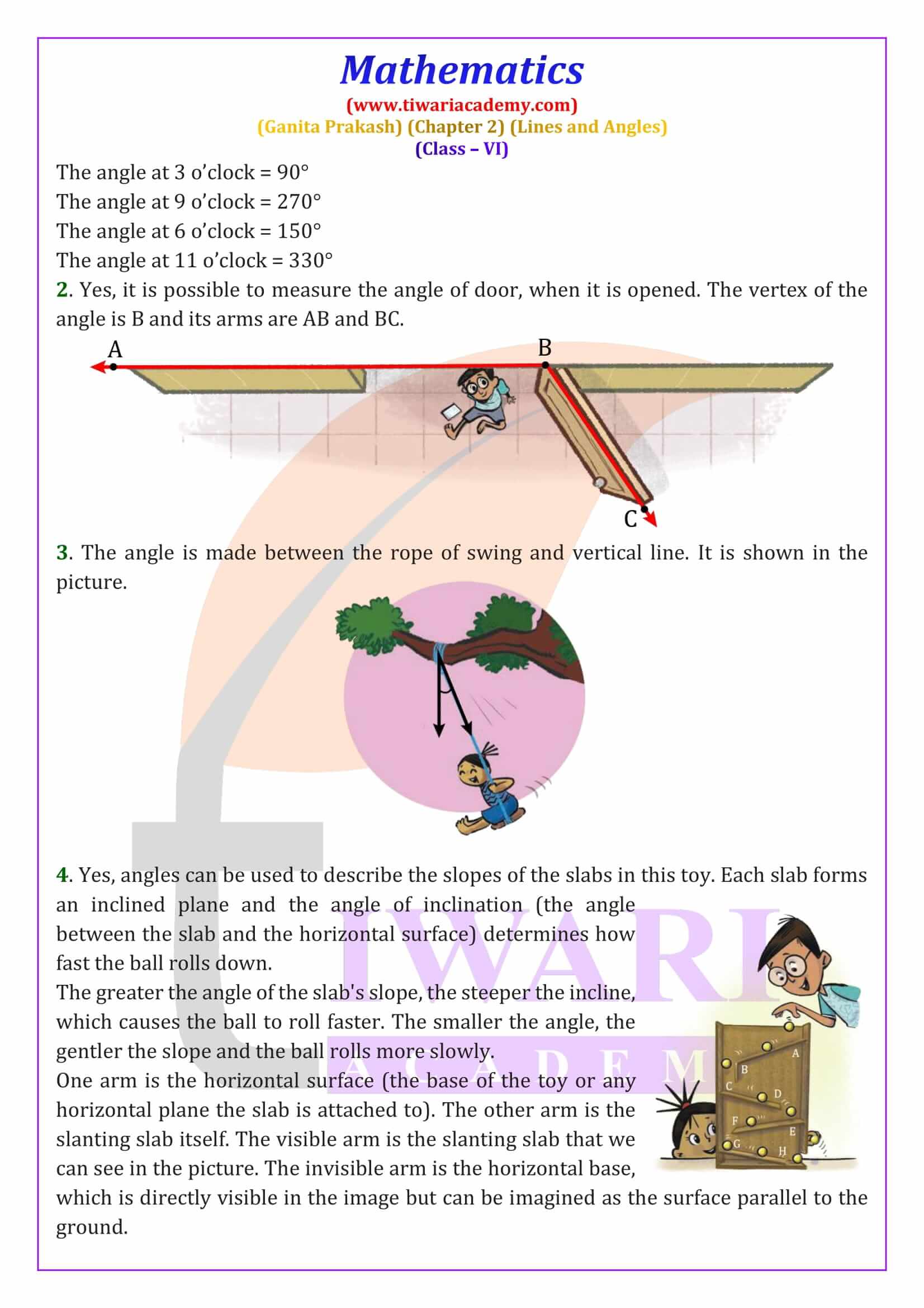 Class 6 Maths Ganit Prakash Chapter 2 English Medium solutions