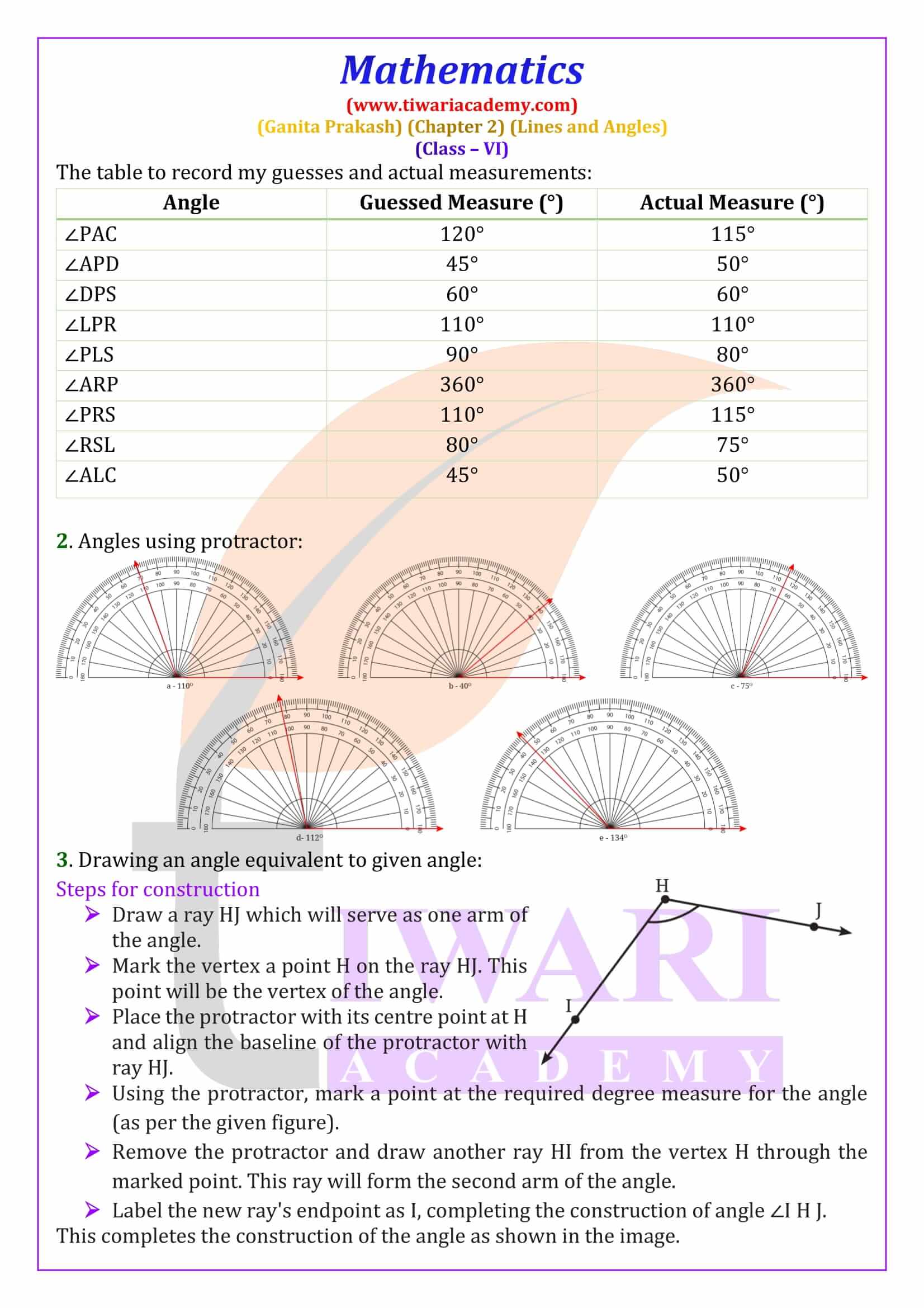 Class 6 Maths Ganit Prakash Chapter 2 new addition