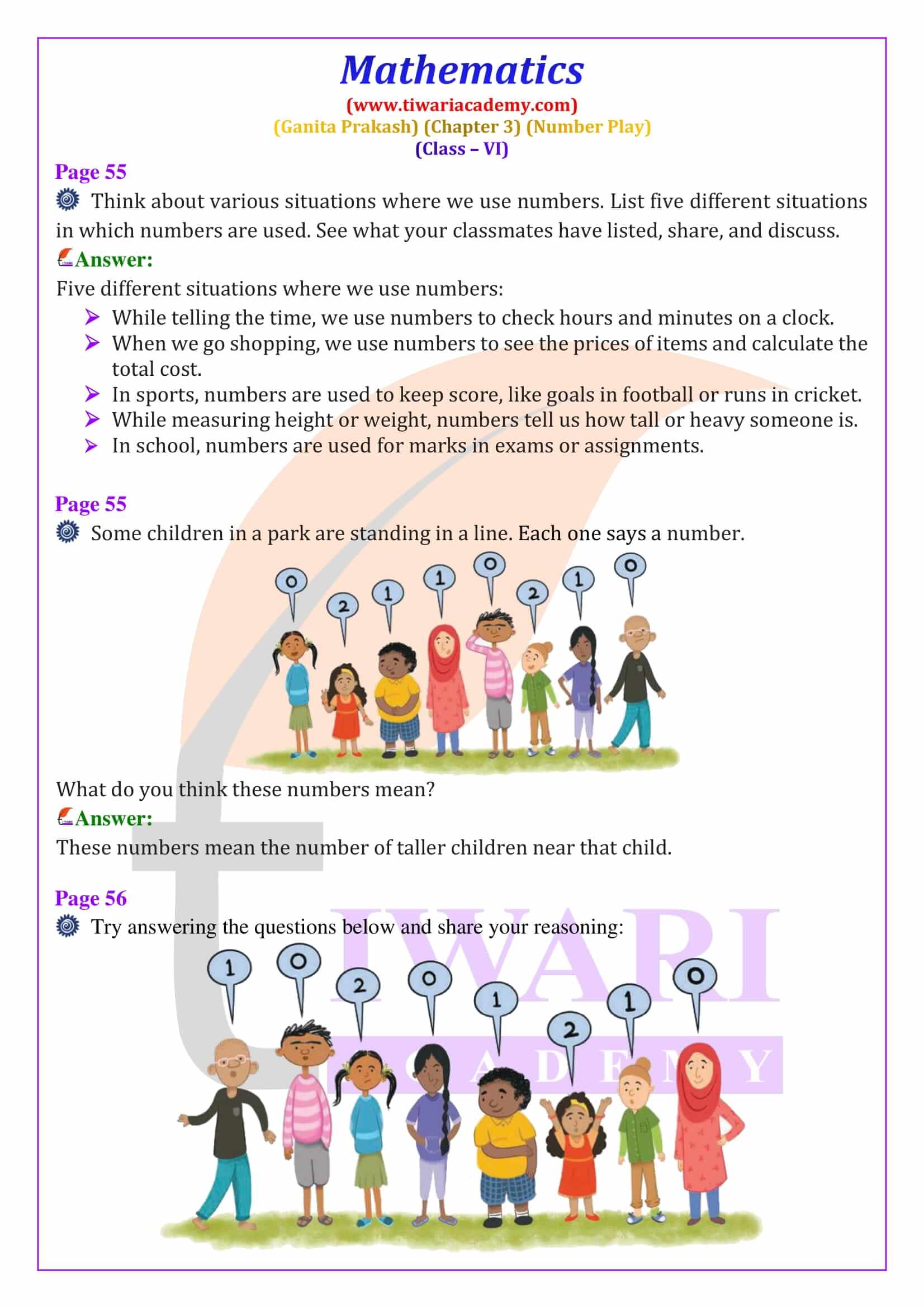 NCERT Solutions for Class 6 Maths Ganita Prakash Chapter 3