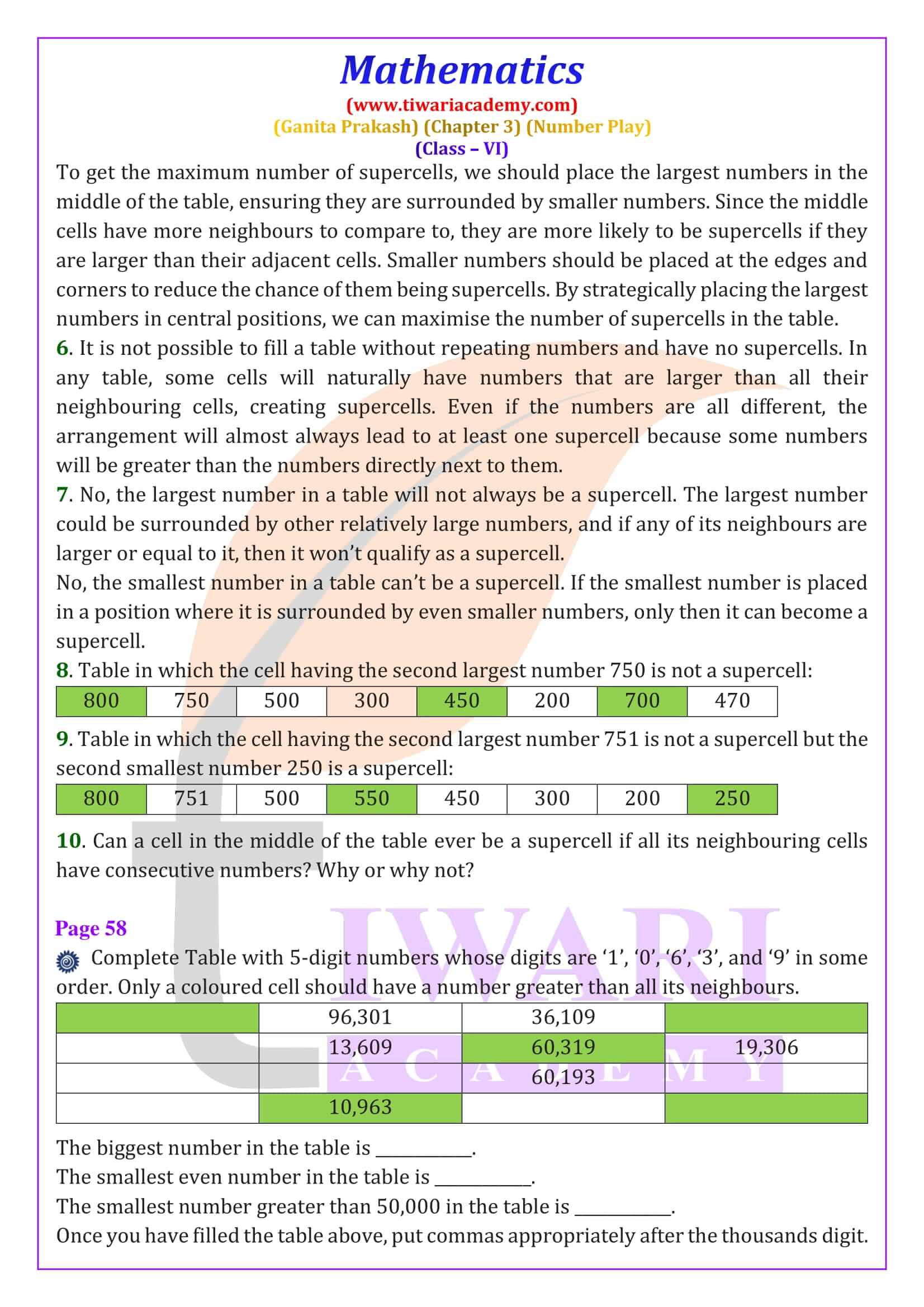 NCERT Solutions for Class 6 Maths Ganita Prakash Chapter 3 Guide