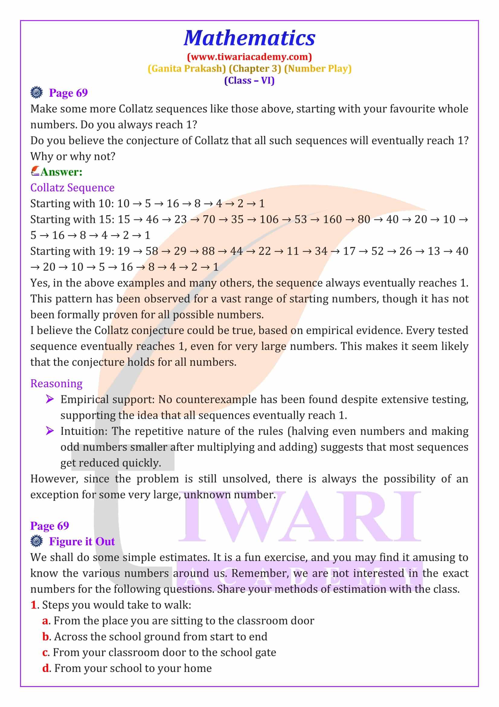 Class 6 Maths Ganit Prakash Chapter 3 Free solutions