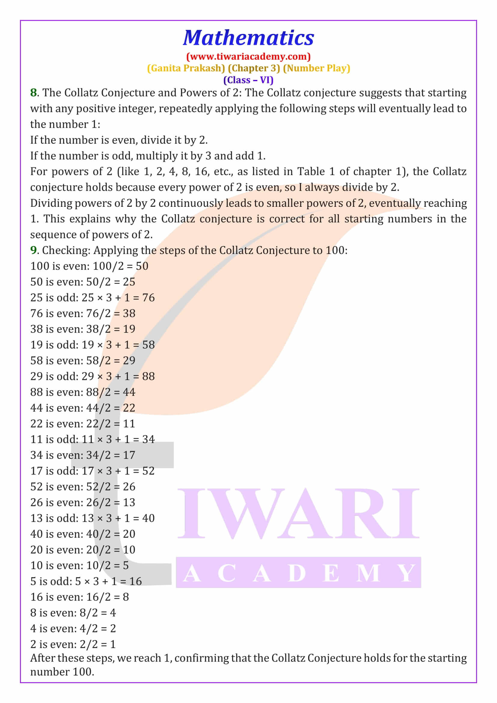 Class 6 Maths Ganit Prakash Chapter 3 QA