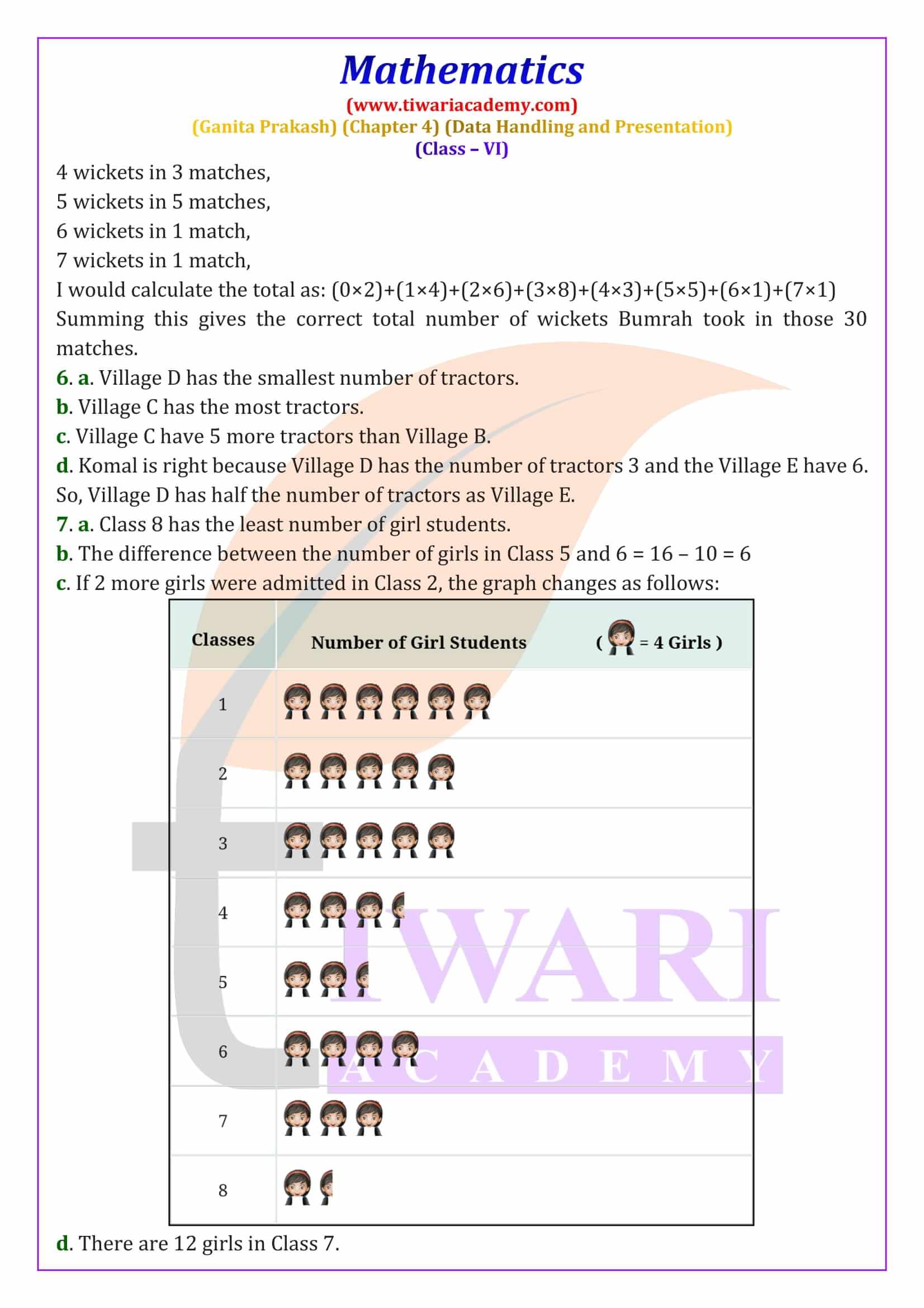 Class 6 Maths Ganit Prakash Chapter 4 Question Solutions