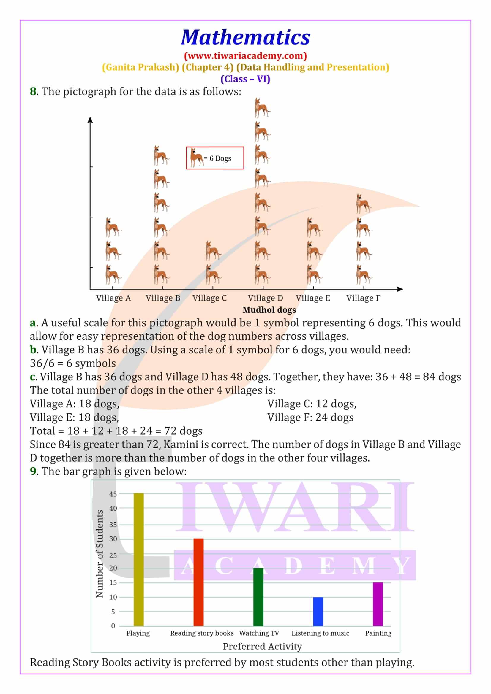 Class 6 Maths Ganit Prakash Chapter 4 Exercises solutions