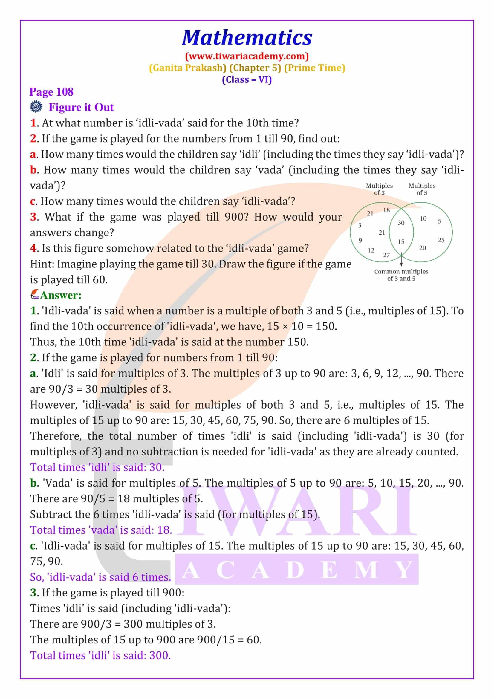 NCERT Solutions for Class 6 Maths Ganita Prakash Chapter 5