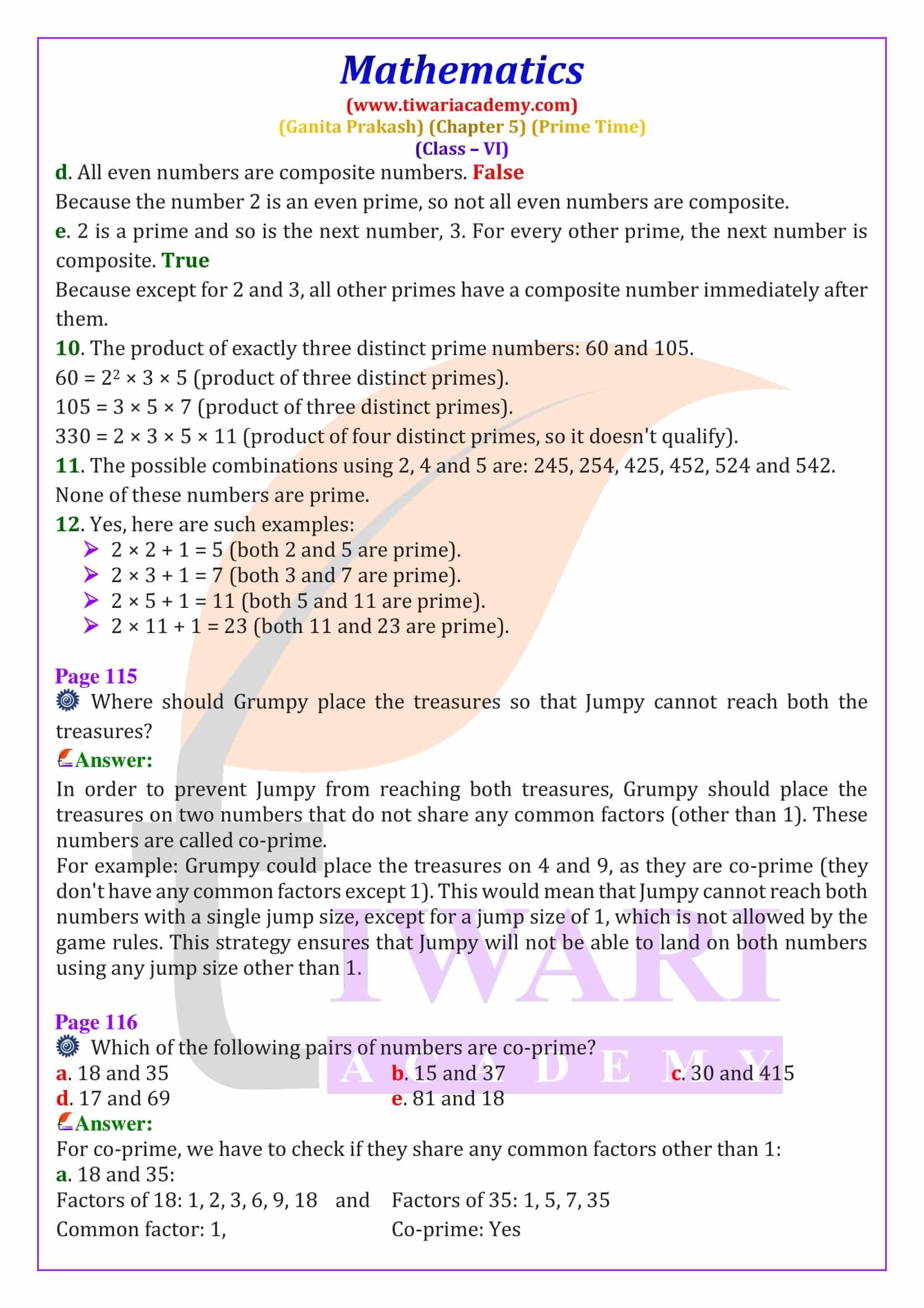 NCERT Solutions for Class 6 Maths Ganita Prakash Chapter 5 free to use