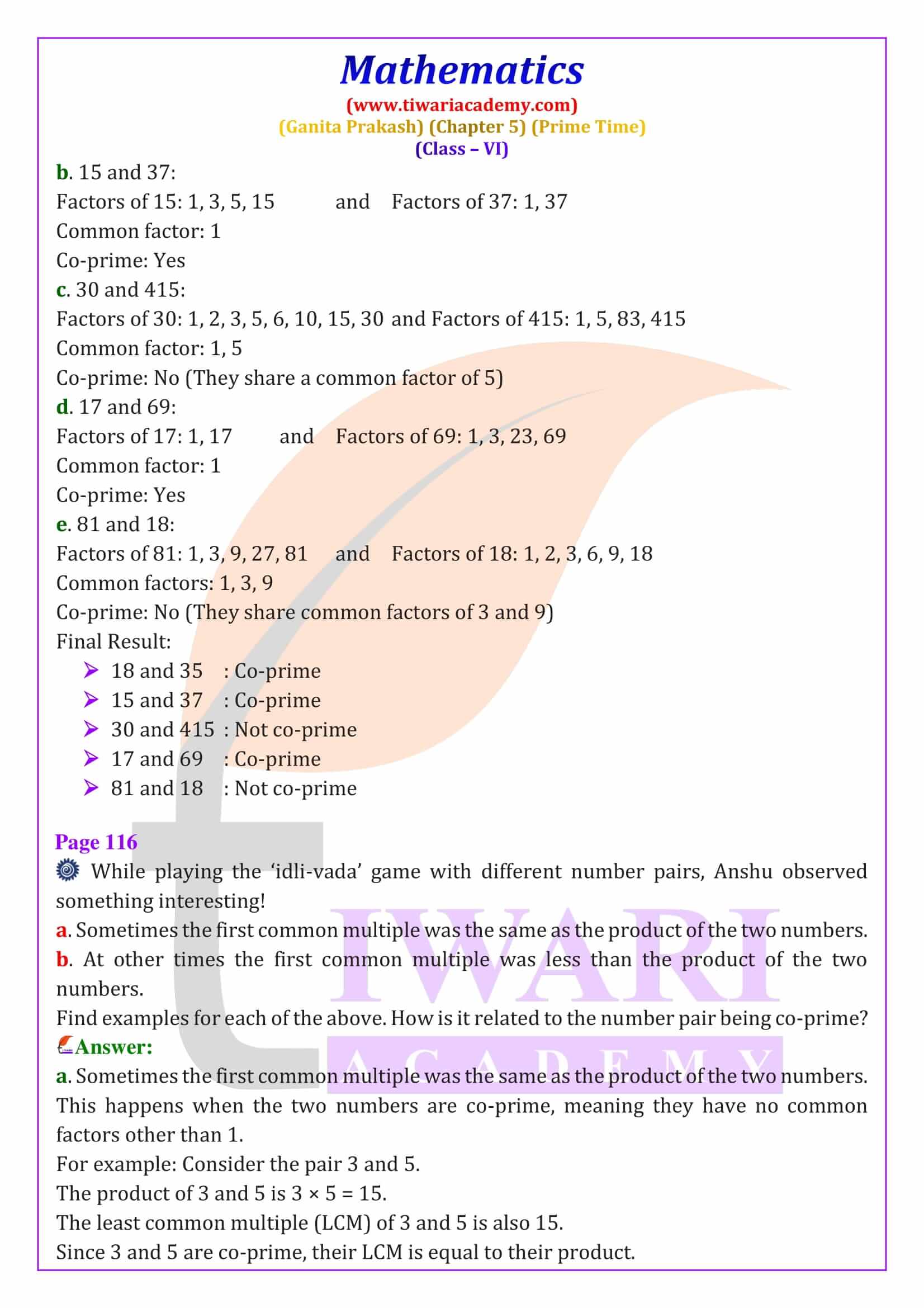 Class 6 Maths Ganita Prakash Chapter 5