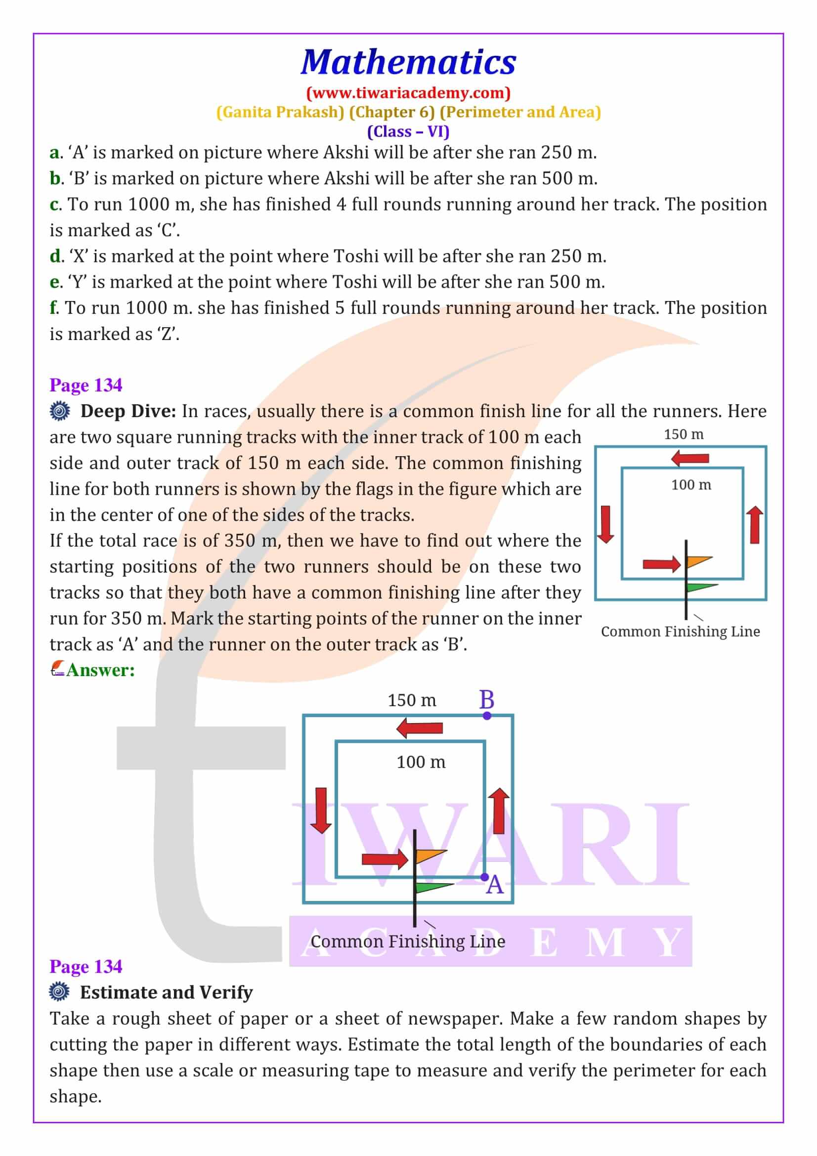 NCERT Solutions for Class 6 Maths Ganita Prakash Chapter 6 Question answers