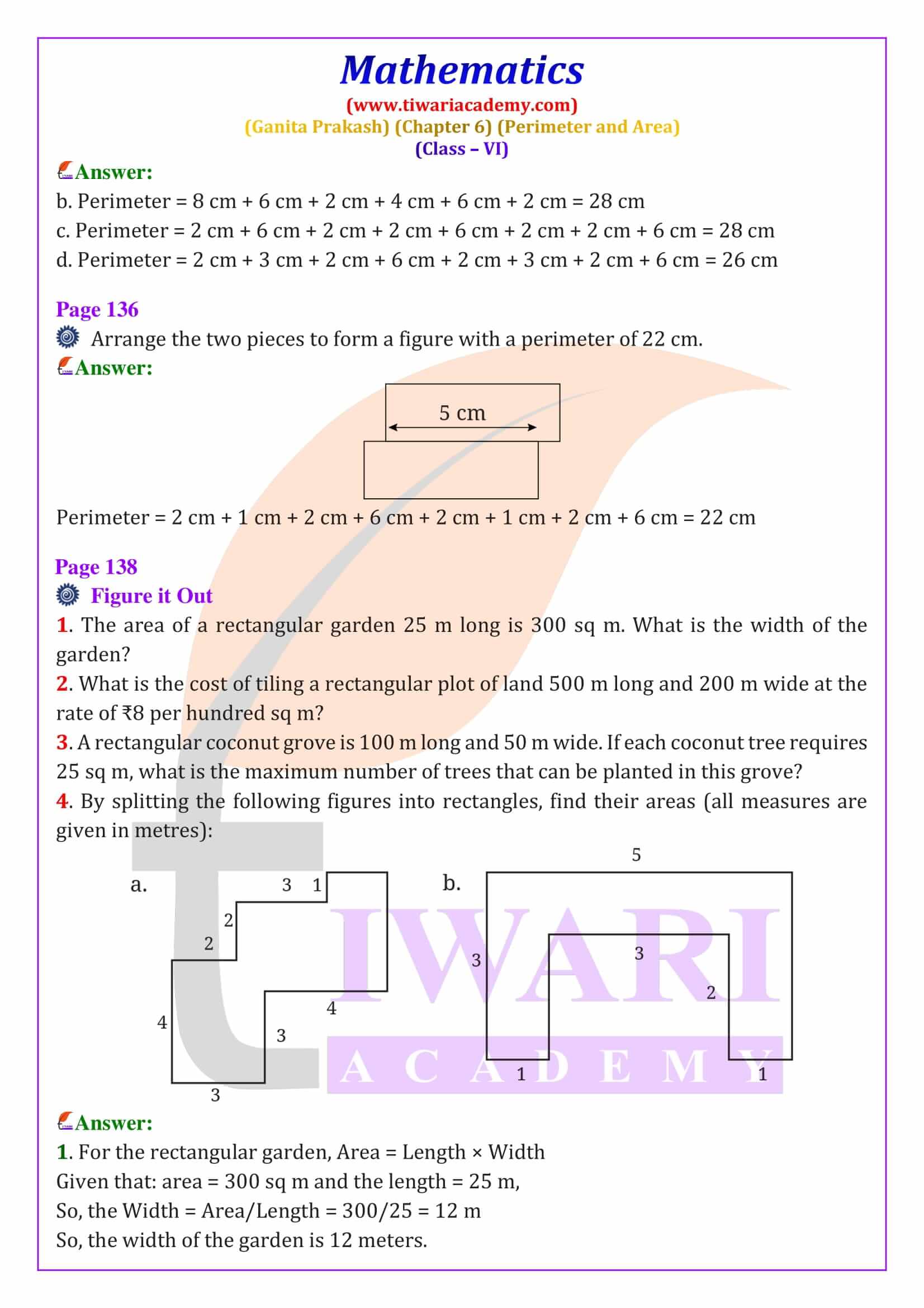 Class 6 Maths Ganita Prakash Chapter 6 NCERT Solutions