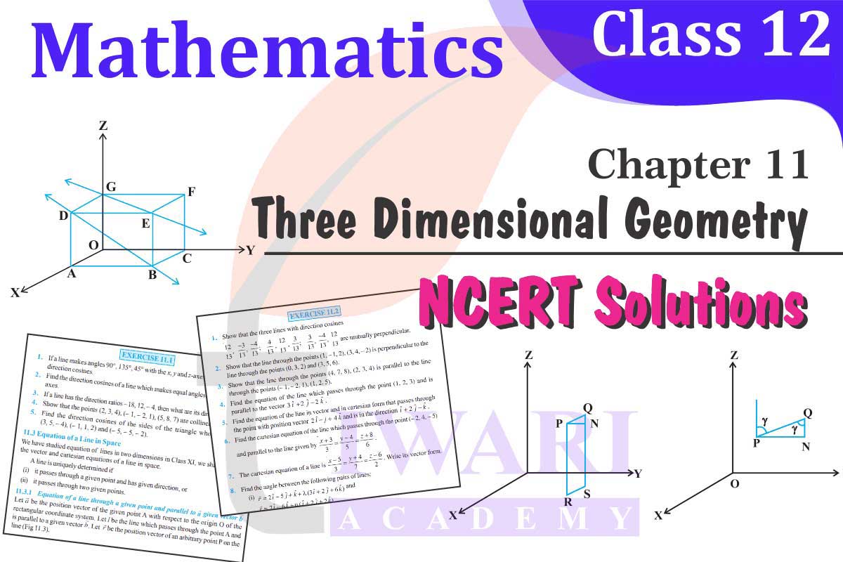 Class 12 Maths Chapter 11 Three Dimensional Geometry