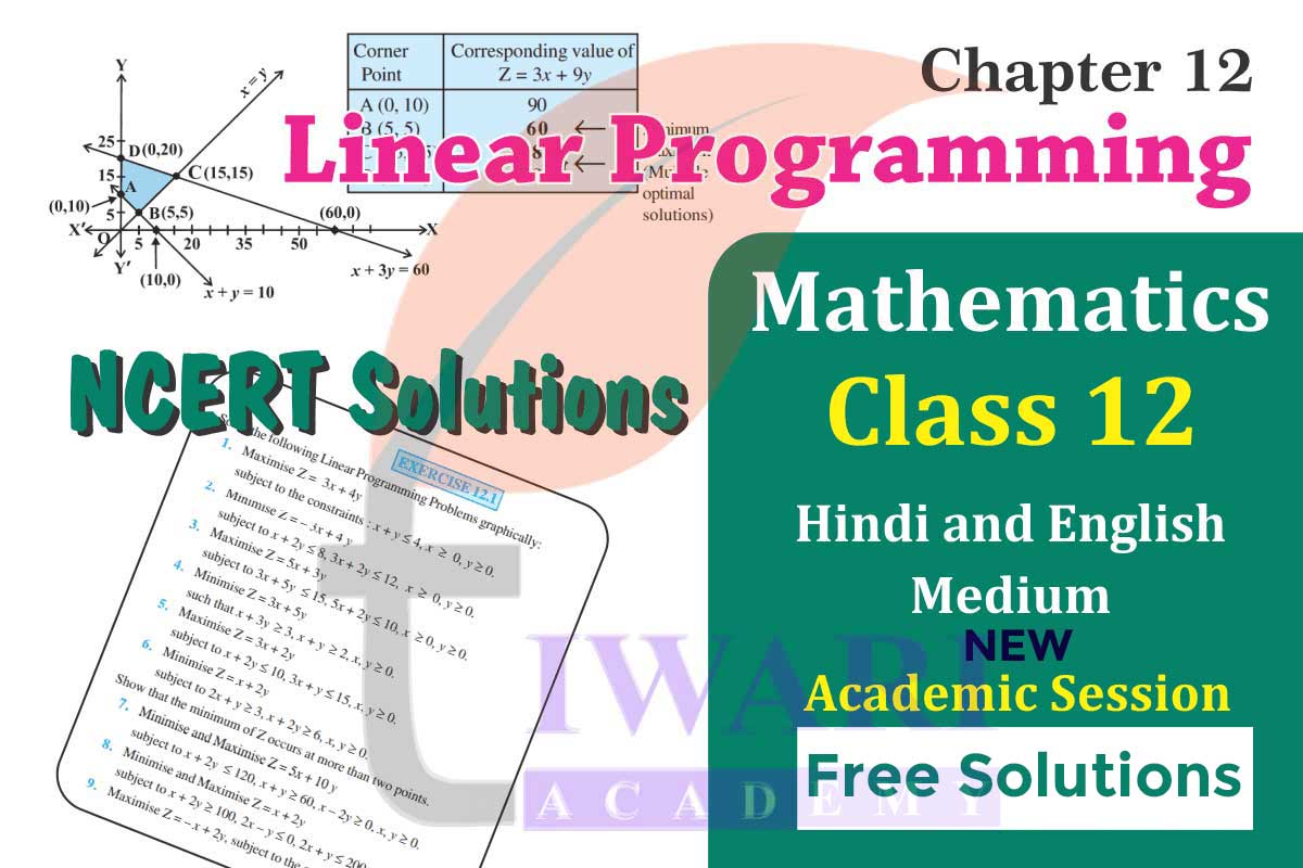 Class 12 Mathematics Chapter 12 Linear Programming