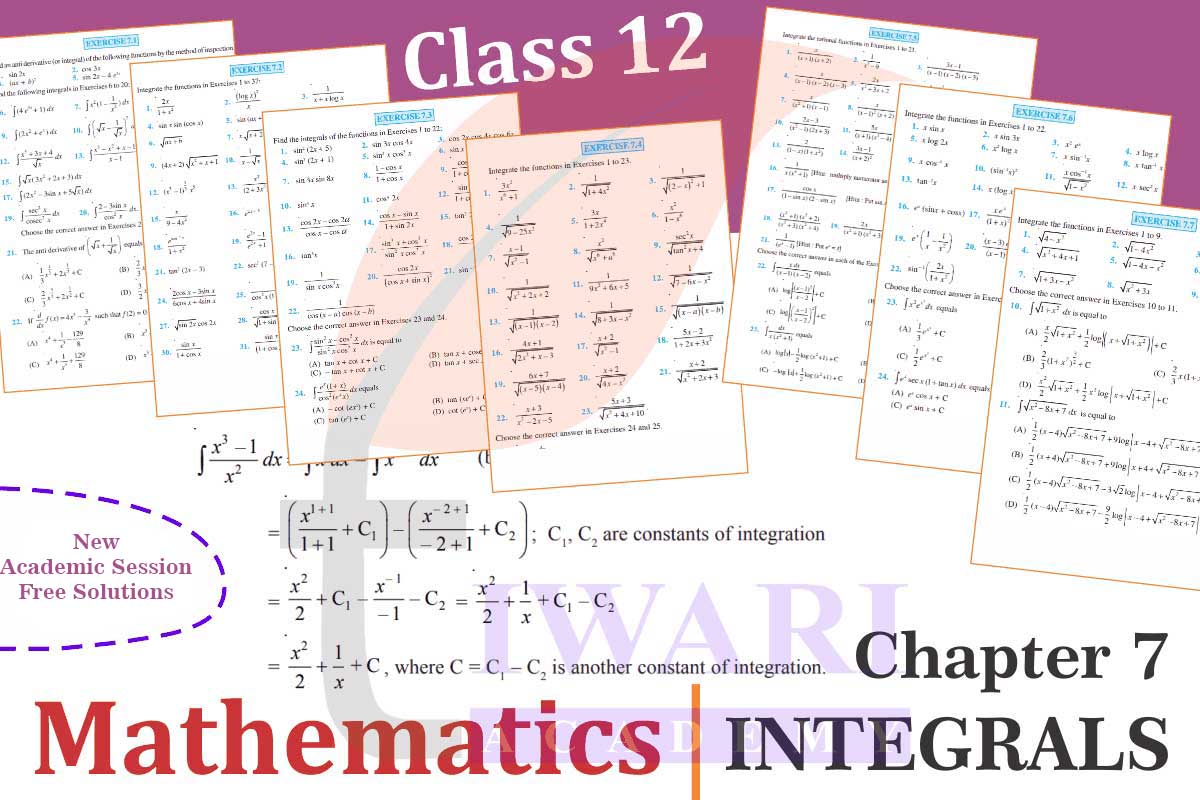 Class 12 Mathematics Chapter 7 Integrals