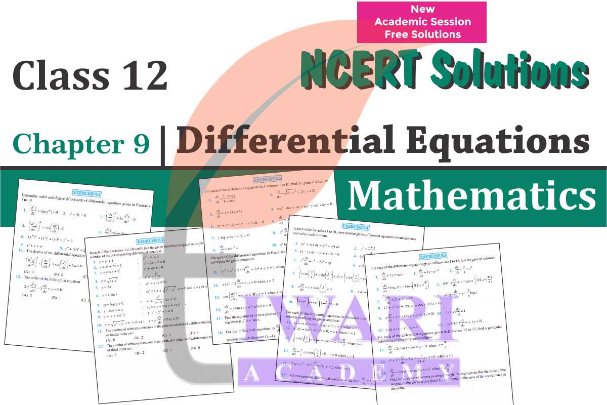 Class 12 Mathematics Chapter 9 Differential Equations